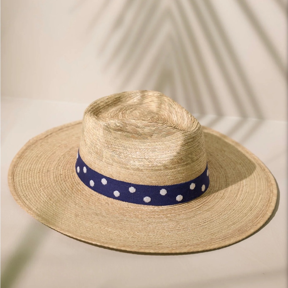 Sunshine Tienda Hat with Navy Band